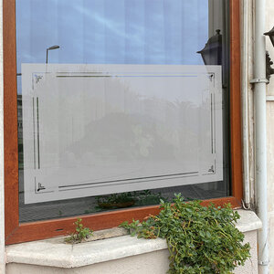 Raamfolie met Kaderdesign Raamfolie met Kaderdesign