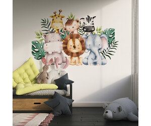 Babykamer muurstickers Slapende dieren XXL