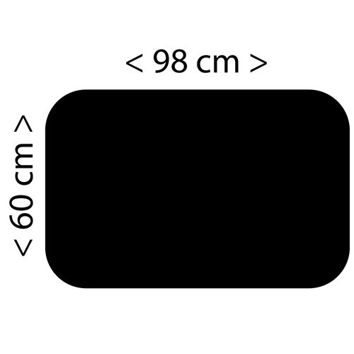 Magnetische Muursticker Rechthoek Taupe