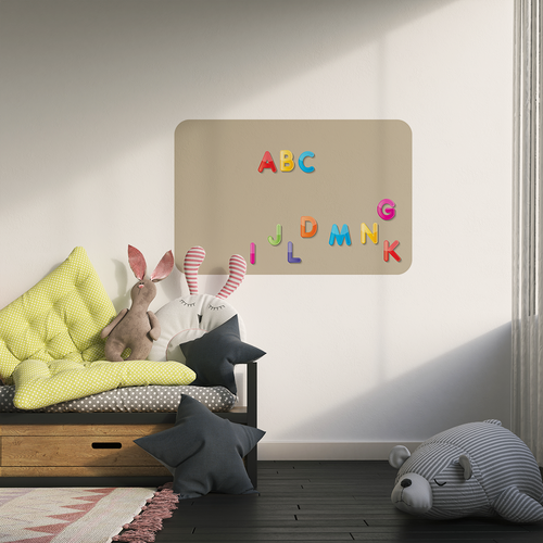 Magnetische Muursticker Rechthoek Taupe