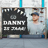 Aanpasbaar spandoek verjaardag Aanpasbaar spandoek verjaardag