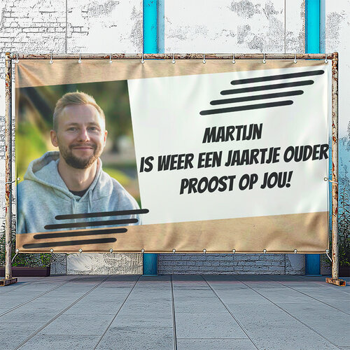Verjaardag spandoek aanpasbaar Verjaardag spandoek aanpasbaar
