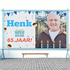 Jarig spandoek ontwerpen met foto en naam Jarig spandoek ontwerpen met foto en naam