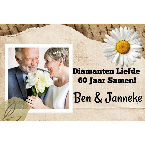 Getrouwd spandoek ontwerp zelf Getrouwd spandoek ontwerp zelf