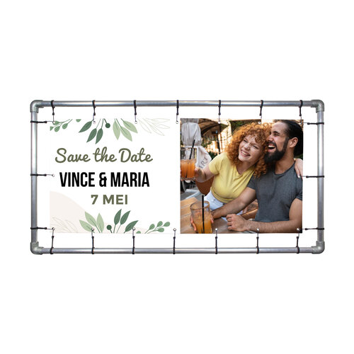 Spandoek trouwen ontwerp zelf Spandoek trouwen ontwerp zelf