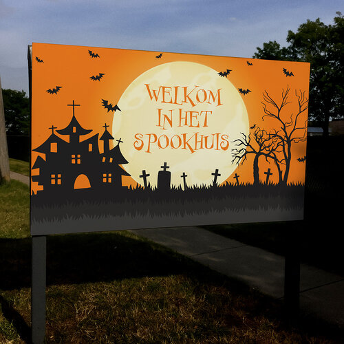 halloween spookhuis spandoek halloween spookhuis spandoek