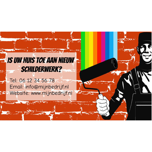 Ontwerp je eigen spandoek (schilder) Ontwerp je eigen spandoek (schilder)