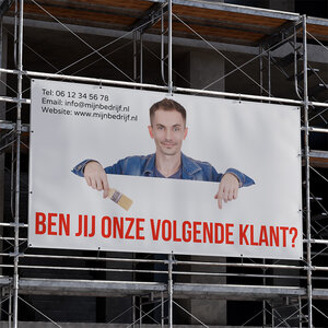 Spandoek ben jij onze volgende klant? (schilder)