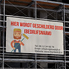 Spandoek hier wordt geschilderd door