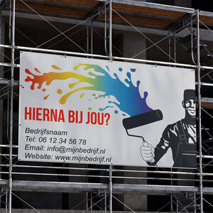 Hierna bij jou spandoek