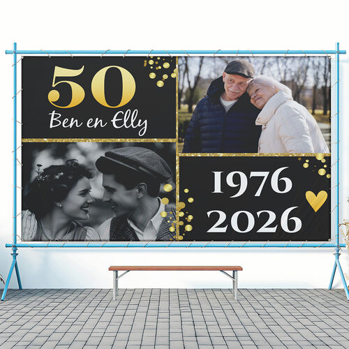 50 jaar getrouwd spandoek