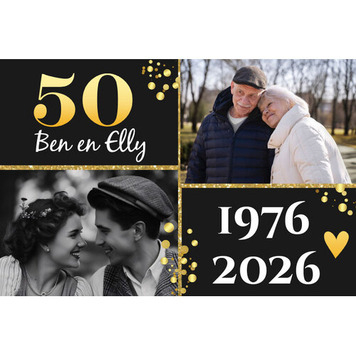 50 jaar getrouwd spandoek 50 jaar getrouwd spandoek