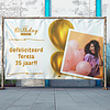 Happy Birthday spandoek aanpasbaar in de tekst en foto