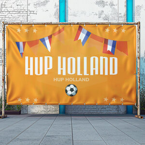 Feestelijke Hup Holland spandoek