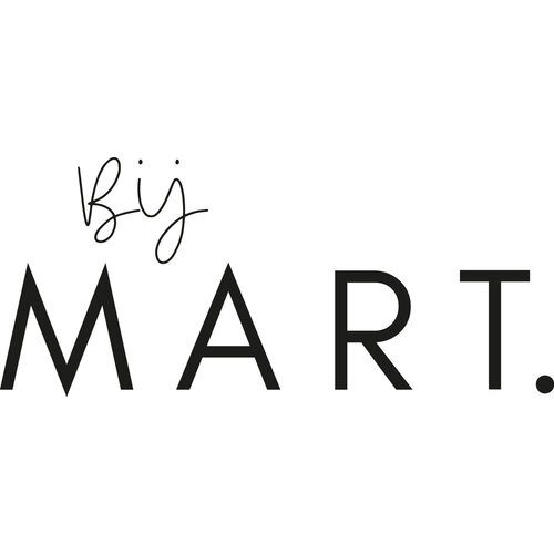 Ontwerp  by mart logo 50 x 21 cm kleur wit 6x