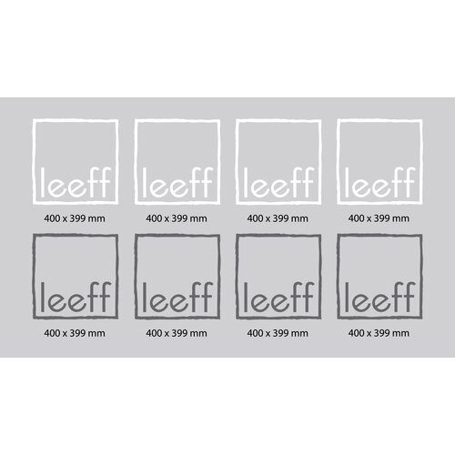 Ontwerp Leeff 8x sticker