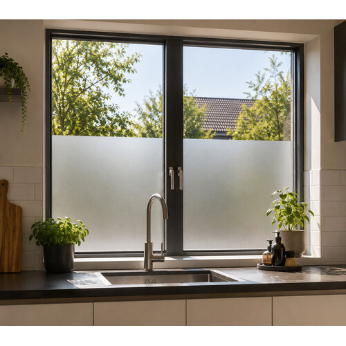 Bol Melkglas Raamfolie – Statisch – Privacyfolie Zonder Lijm – Anti-Inkijk – Geschikt voor HR++ Glas Bol Melkglas Raamfolie – Statisch – Privacyfolie Zonder Lijm – Anti-Inkijk – Geschikt voor HR++ Glas