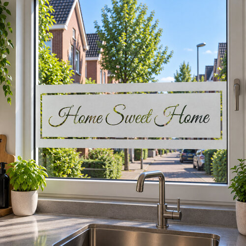 Raamfolie Home sweet home Raamfolie Home sweet home