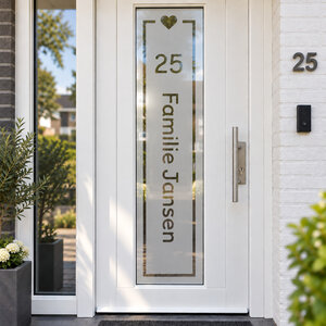 Raamfolie Kader met hartje Raamfolie Kader met hartje