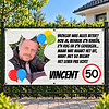 Spandoek 50 jaar met eigen tekst ontwerp zelf Spandoek 50 jaar met eigen tekst ontwerp zelf