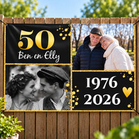 Bruiloft spandoek