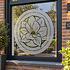 Raamfolie bloem rond Raamfolie bloem rond