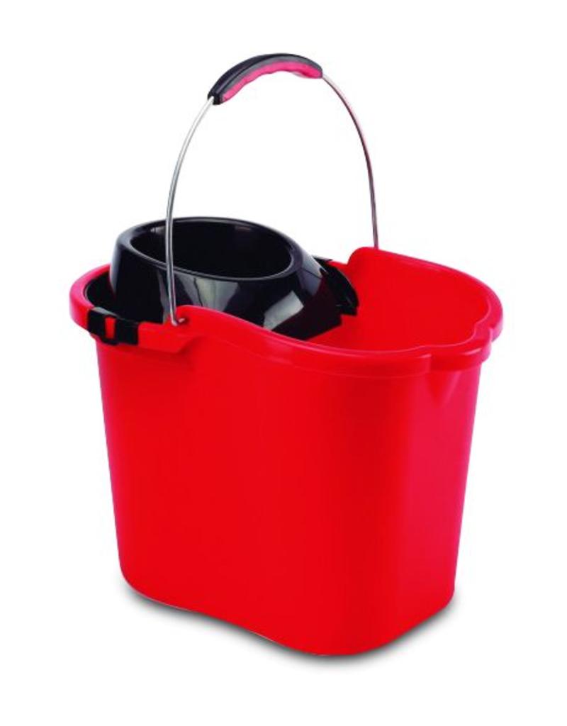 Plastic bucket with metal handle INOX RVS FOR FOOD INDUSTRY