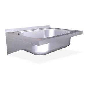 Wall mounted sink with brackets