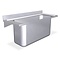 Wall mounted sink with brackets - large