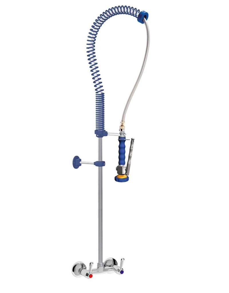 Douchekraan met dubbele inlaat en muurmontage