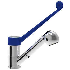 Mixer tap with elbow control and pull-out tap