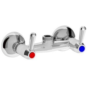 Double inlet wall-mounted valve