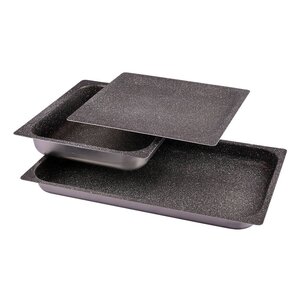 Non-stick aluminium tray