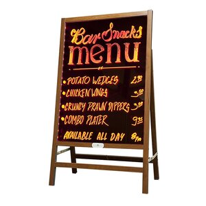 LED blackboard with easel