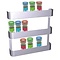 Spice rack with three levels