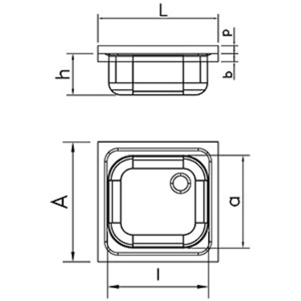 Fricosmos Wall mounted double sink with brackets - drainer on the left