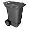 Fricosmos Waste bin with lid and wheels with pedal