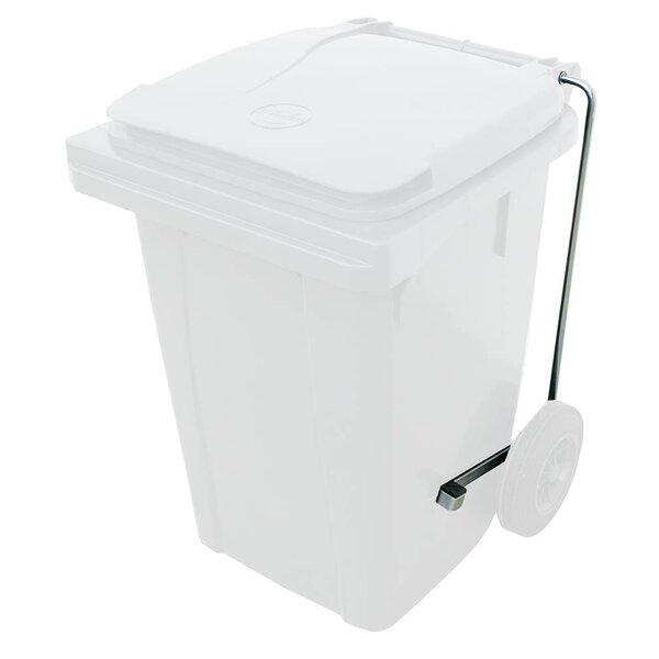 Fricosmos Waste bin with lid and wheels with pedal