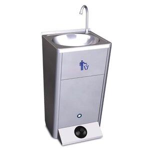 Mobile washbasin with built-in water tank - without splashback