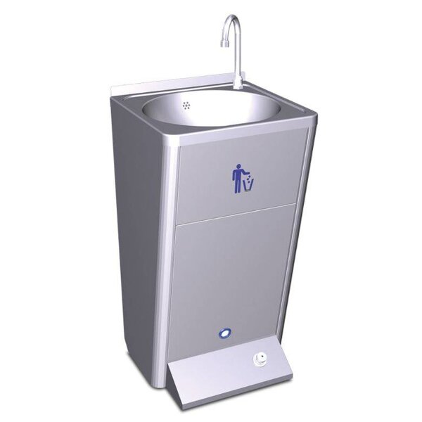 Fricosmos Mobiele wasbak met ingebouwde watertank - zonder spatplaat - koud water 220v 60w.