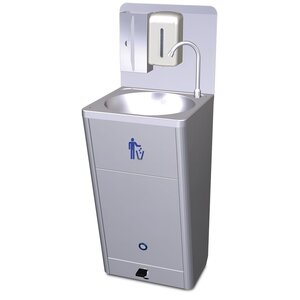 Mobile washbasin with high flow