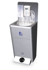 Optional hot water kit for mobile washbasin
