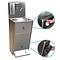 Standard hand wash unit with dispensers and button operation