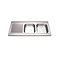 Sink Unit with two sinks and left drainboard