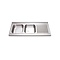 Sink Unit with two sinks and right drainboard