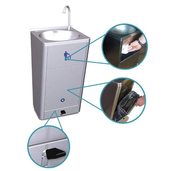 Fricosmos Mobile and autonomous hand wash basin high flow