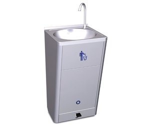 Bank Inconsistent nauwkeurig Mobiele wasbak met ingebouwde watertank met hoog debiet - inox-rvs.com -  INOX-RVS.COM