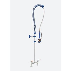 Pre-rinse shower with quartz valve control