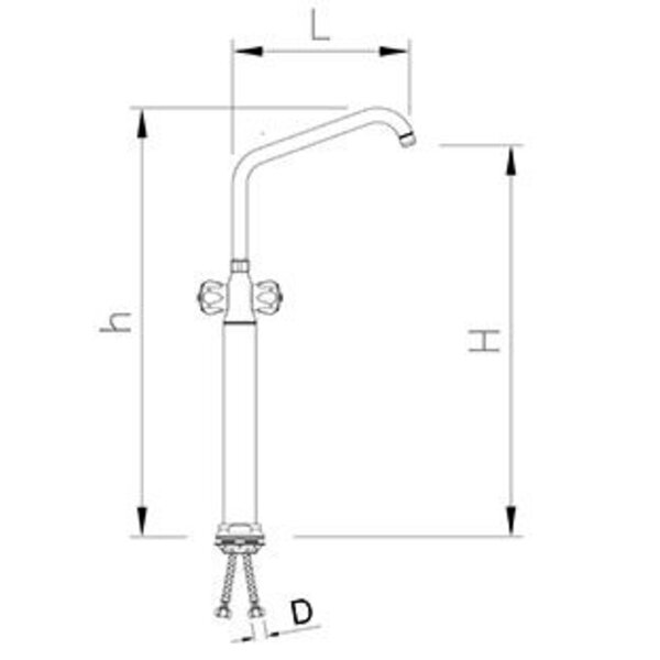 Fricosmos Column valve with double inlet with insulated head