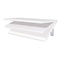 Polyethylene hinged wall shelf